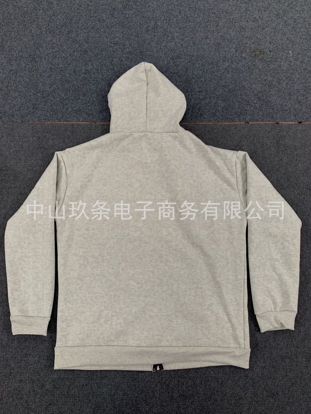 Reversible retro leopard print zip-up hooded sweatshirt