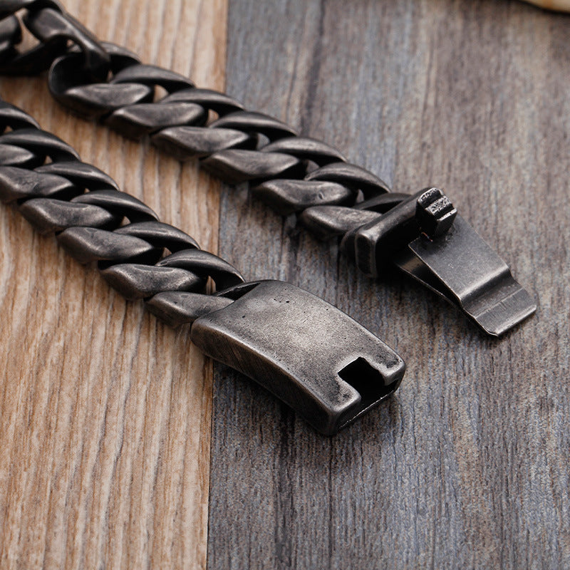 Minimalist titanium steel bracelet