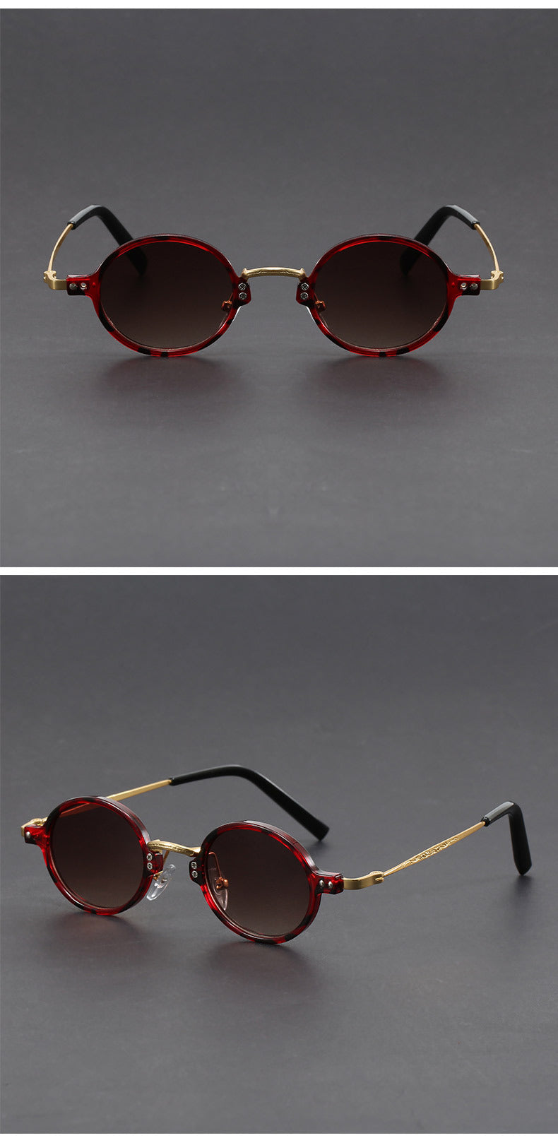 Japanese-style craftsmanship small round sunglasses