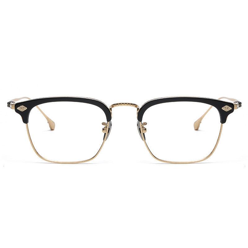 Chrome Hearts Retro Square Eyebrow Glasses Frames
