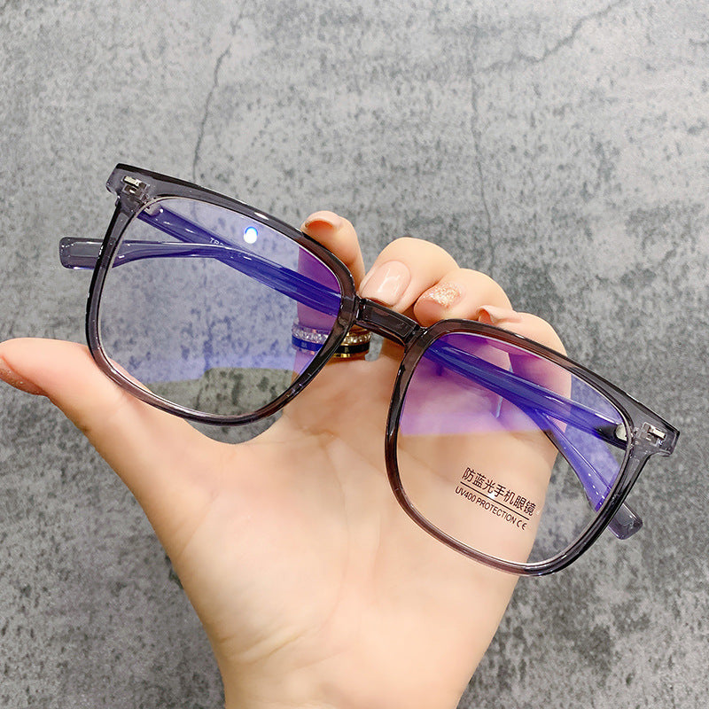 Black square frame TR90 eyeglasses frame