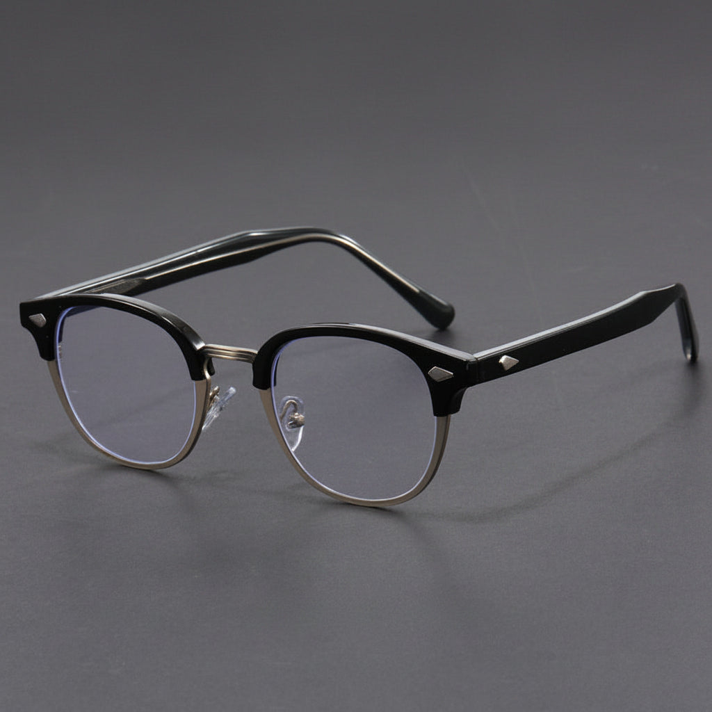 Retro eyebrow-line frame glasses