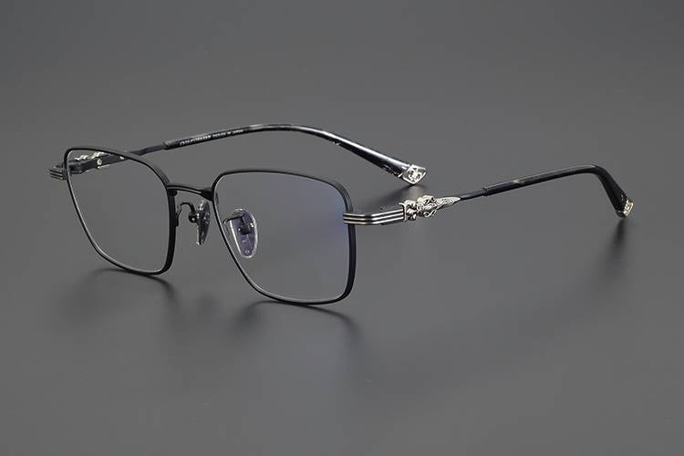 Chrome Hearts-Inspired Retro Dagger Business Eyewear Pure Titanium Frames