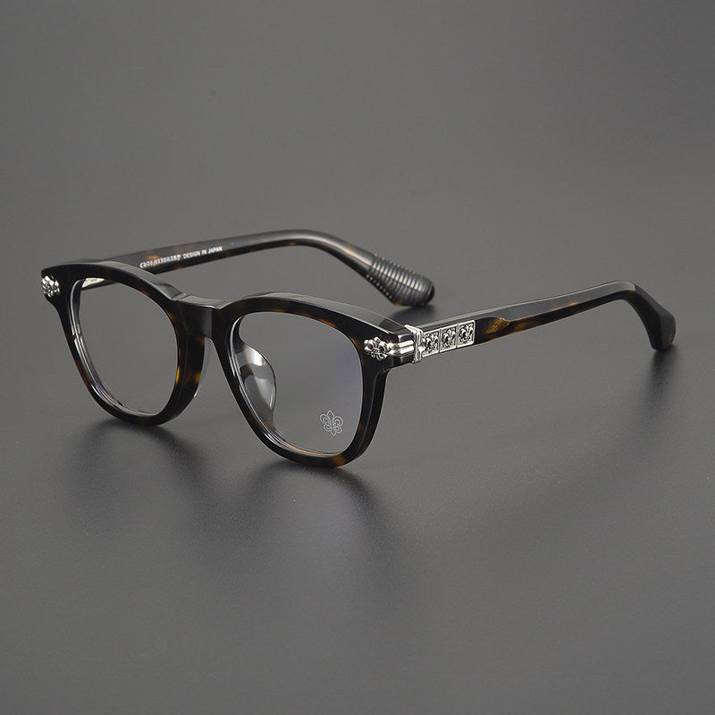Chrome Hearts- Retro Black Frame Glasses