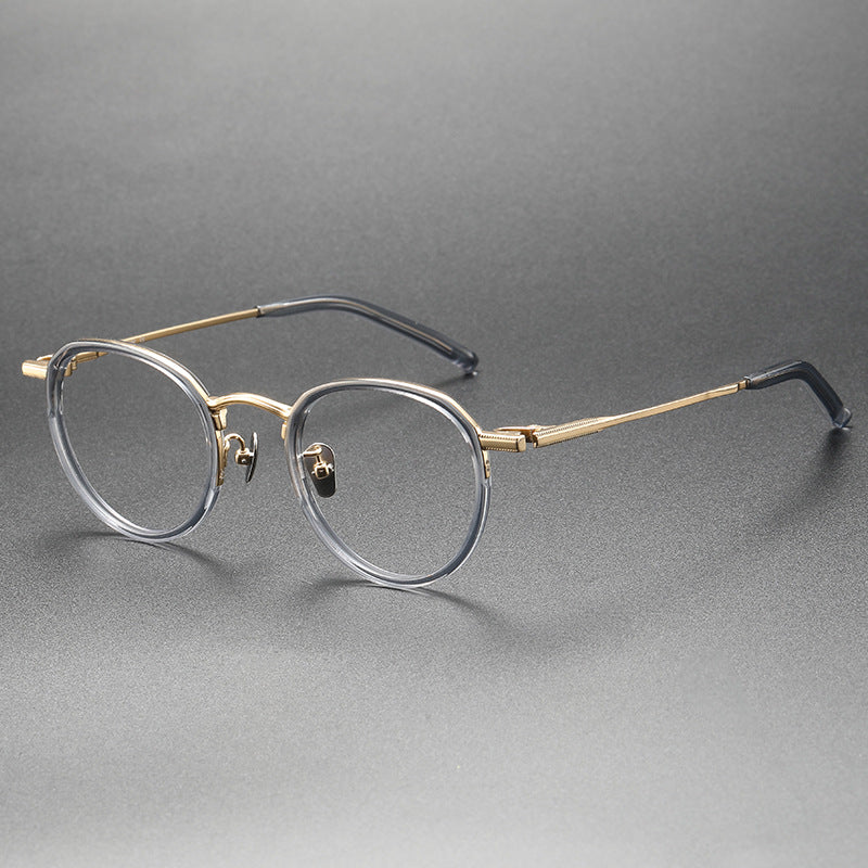 Mixed-Color Pure Titanium Eyeglass Frames
