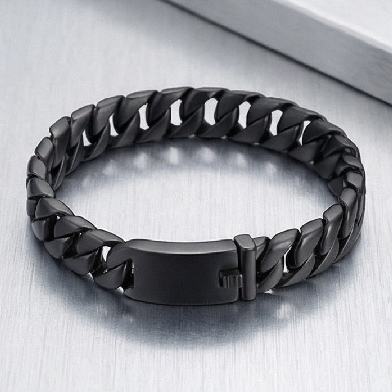 Minimalist titanium steel bracelet