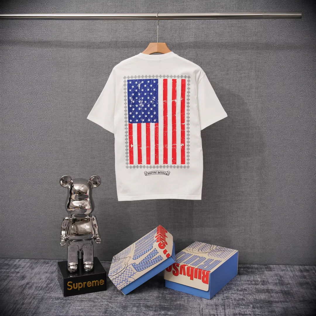 Chrome Hearts Summer Printed Short-Sleeve T-Shirt