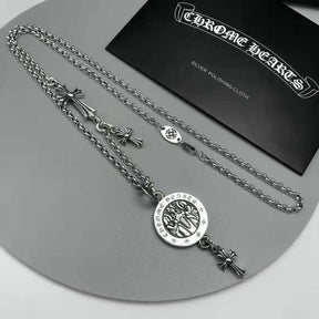 chrome hearts angel sword cross pendant