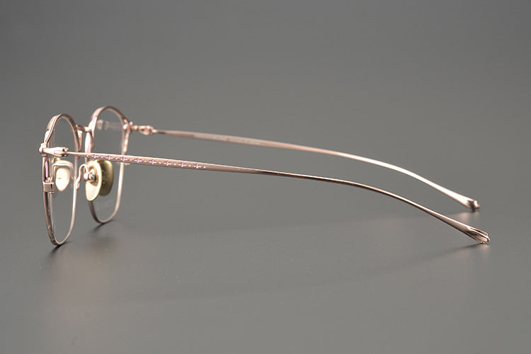Handmade minimalist pure titanium fashion glasses