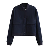 Large pocket short jacket