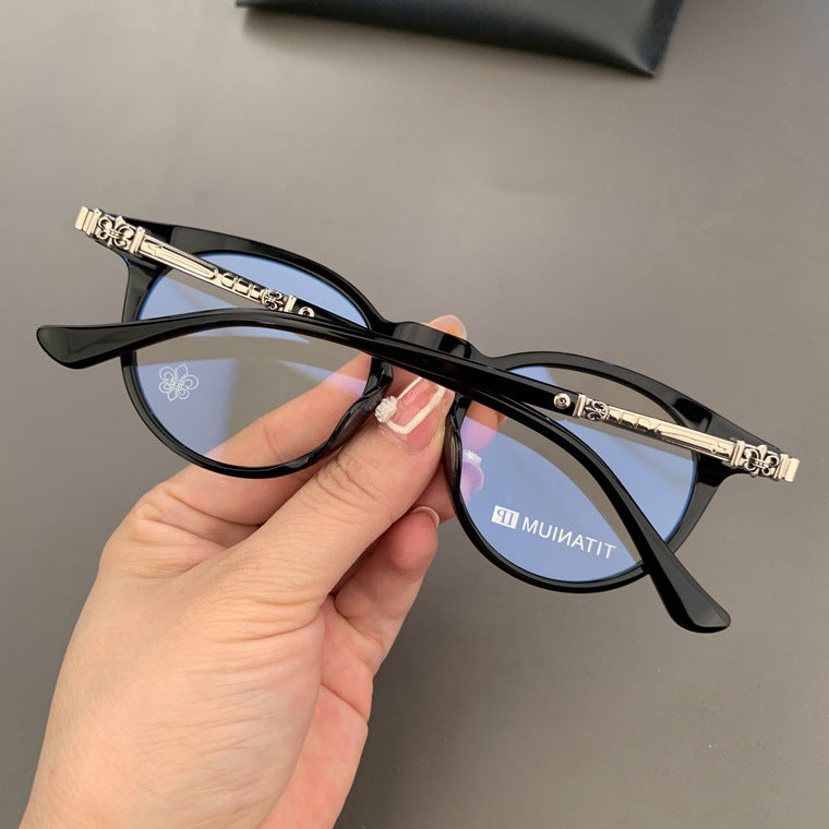 Chrome Hearts retro large frame versatile glasses