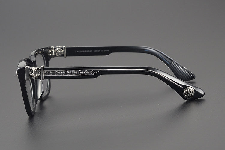 Chrome Hearts carved snake logo glasses