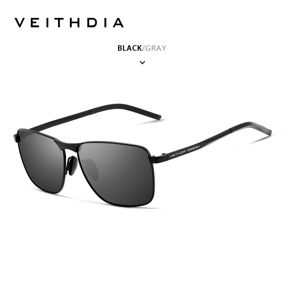 Laser-etchable men's polarized anti-UV sunglasses