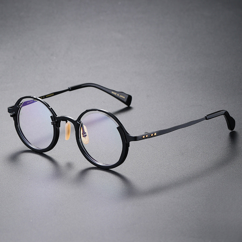 Solid color trendy and unique large-framed glasses