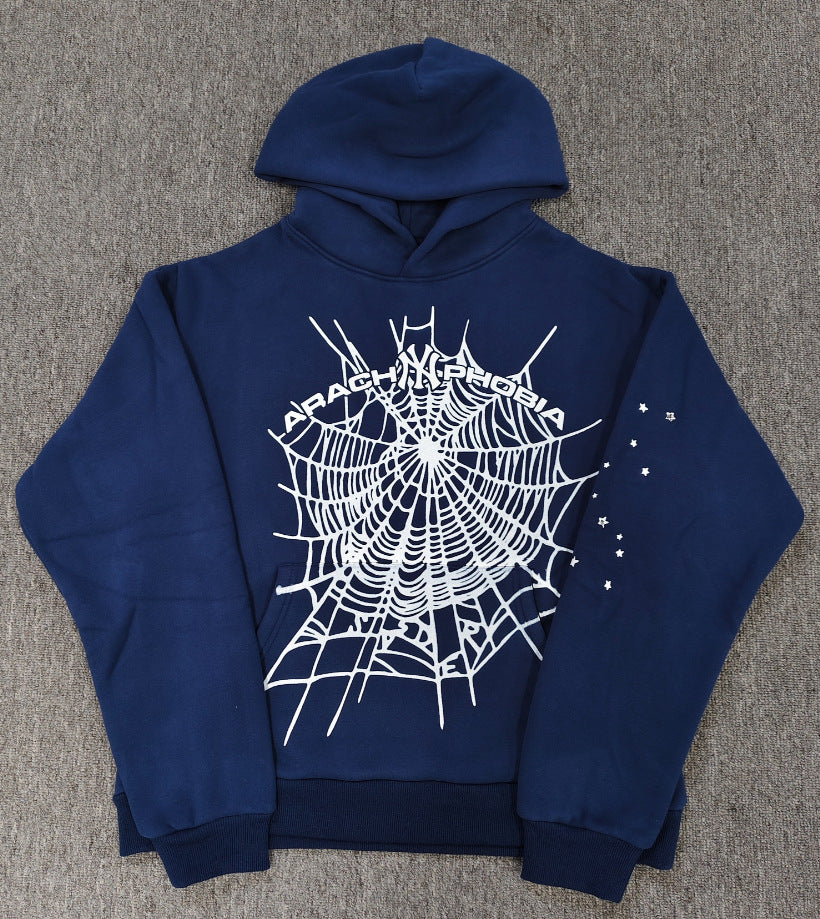 Sp5der Foam Print Spider Thick Fleece Hoodie