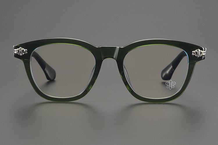 Chrome Hearts- Retro Black Frame Glasses
