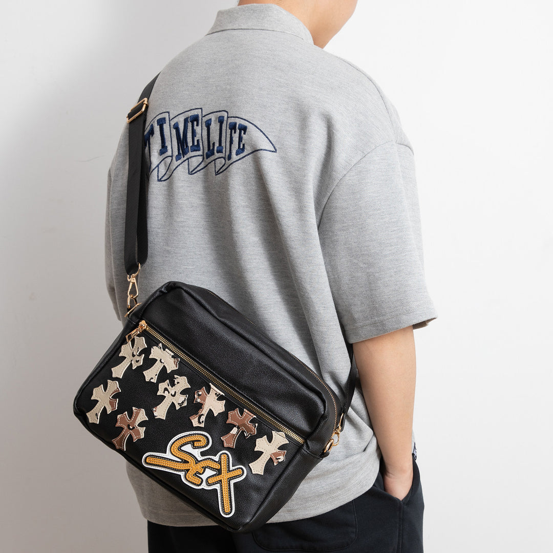 Chrome Hearts Camouflage Sports PU Leather Crossbody Bag