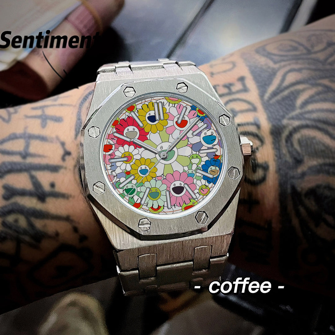 Sunflower Design Sporty Watch Luminous and Waterproof