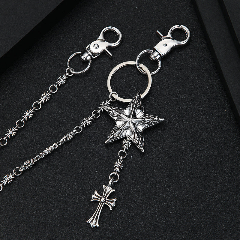 chrome hearts pentagram waist chain