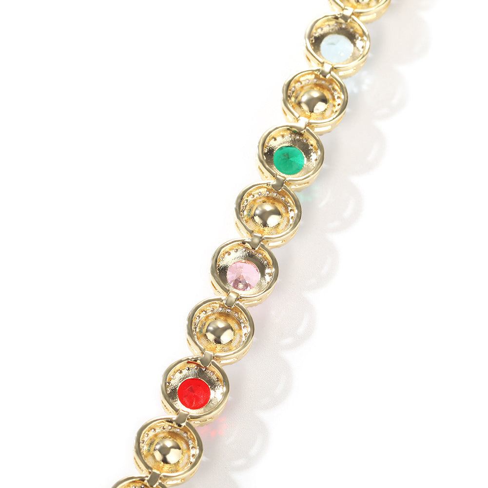 Creative multicolored pearl necklace