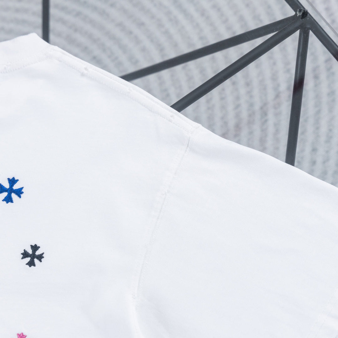 Chrome Hearts Colorful Starry Sky Embroidered T-shirt