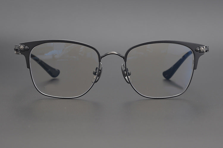 Chrome Hearts Handmade Cross-Shaped Square Eyeglass Frame