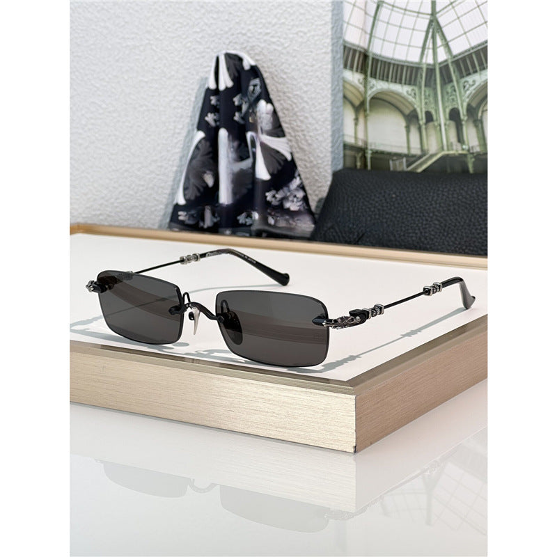 Chrome Hearts square frame PILLSIII pure titanium sunglasses