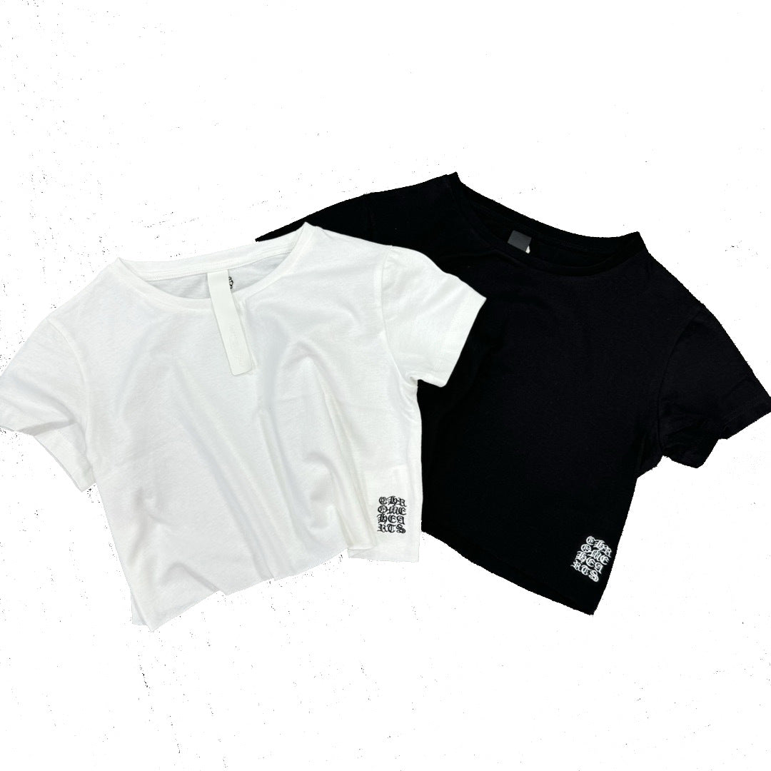 Chrome Hearts Embroidered Cross Women's Short-Sleeve T-Shirt