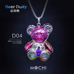 Creative Cyberpunk Duffy Bear Couple Necklace Sweatshirt Pendant-nowadaysfashion