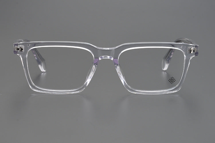 Handcrafted Square Retro Acetate Eyeglasses