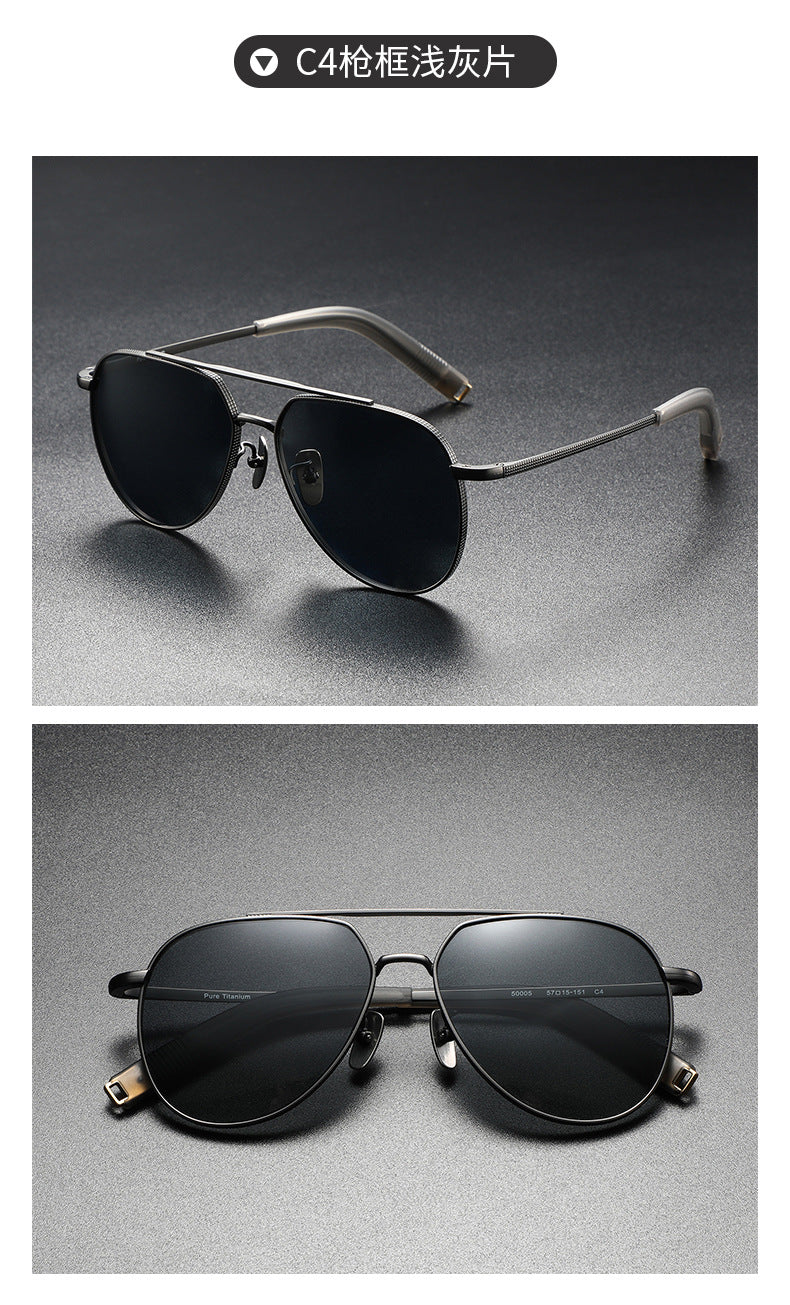 Photochromic polarized sunglasses slimming for large faces