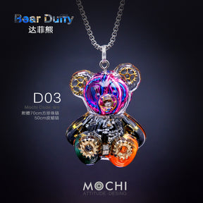 Creative Cyberpunk Duffy Bear Couple Necklace Sweatshirt Pendant-nowadaysfashion