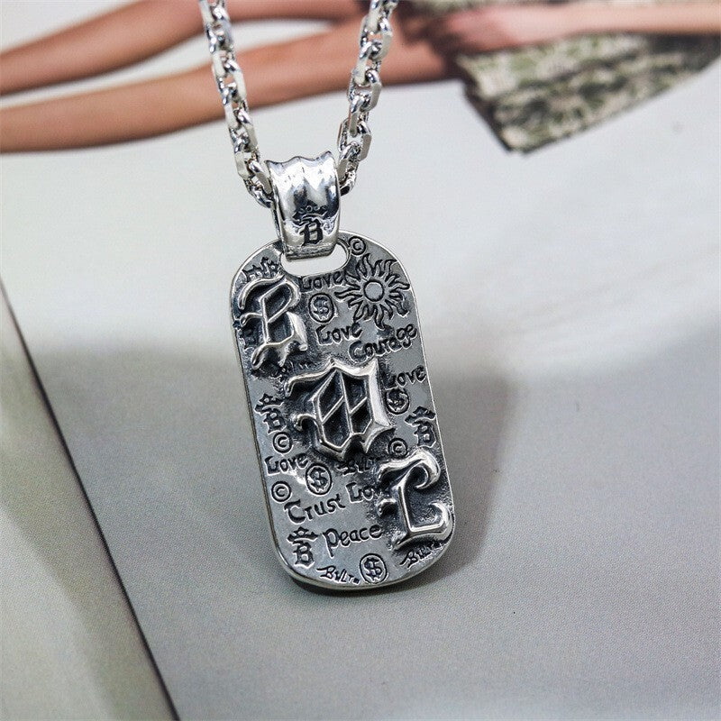Chrome Hearts Distressed Graffiti Pendant
