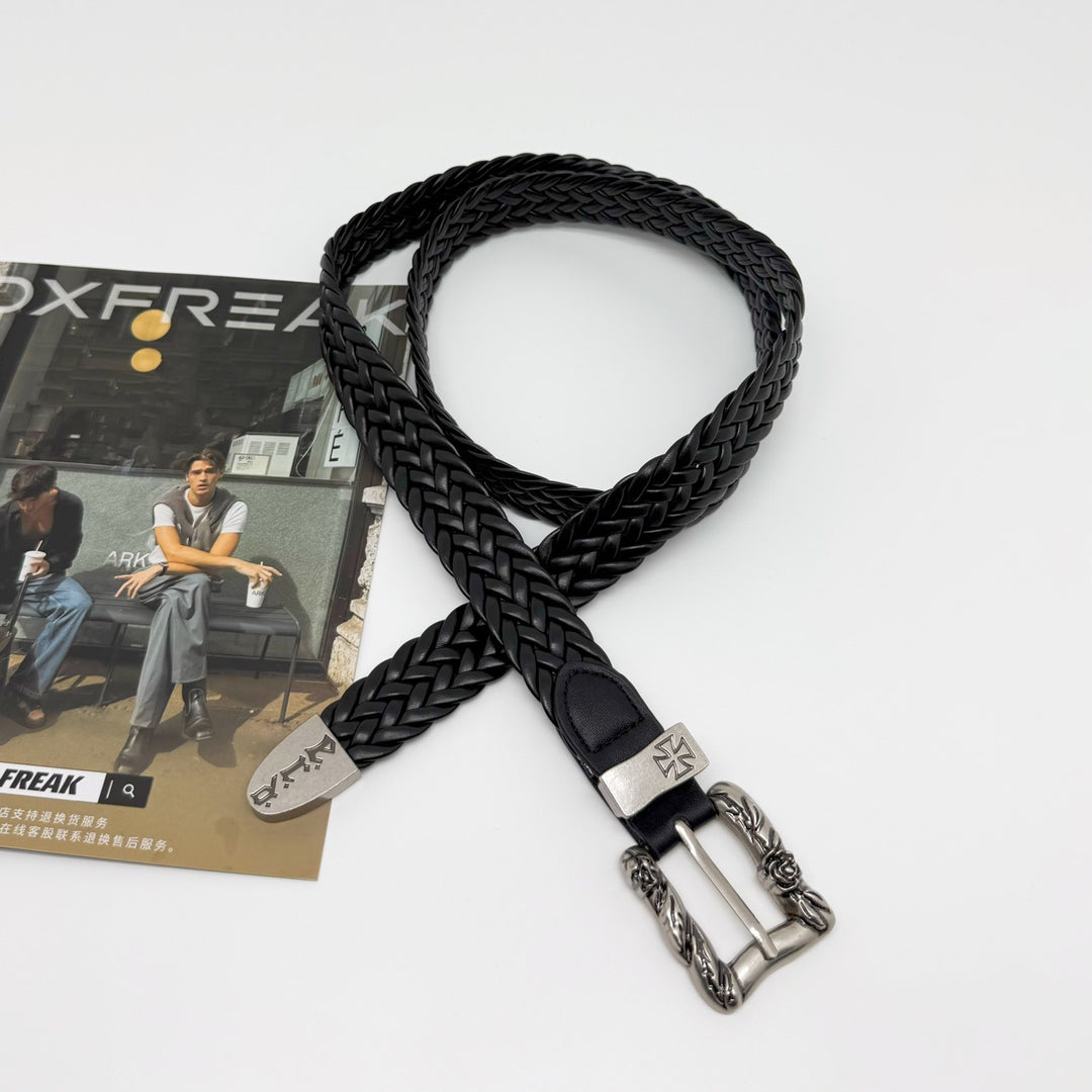 ERD "Melancholy Rich Kid" Rose Woven Belt