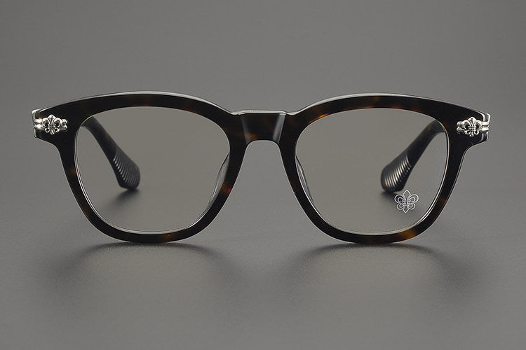 Chrome Hearts- Retro Black Frame Glasses