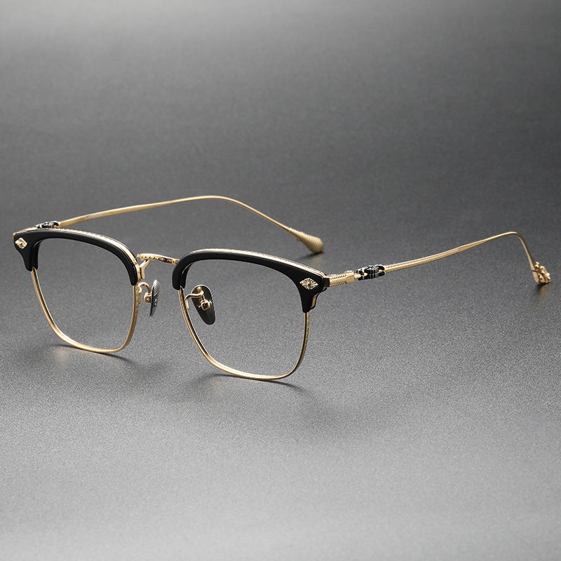 Chrome Hearts Retro Square Eyebrow Glasses Frames