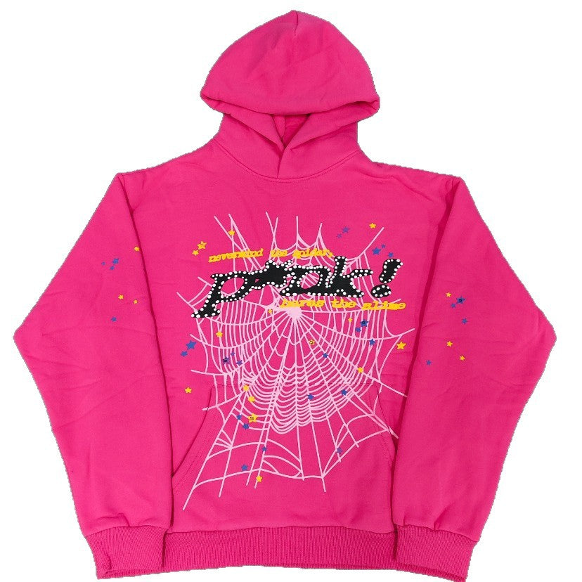Sp5der Foam Print Spider Thick Fleece Hoodie