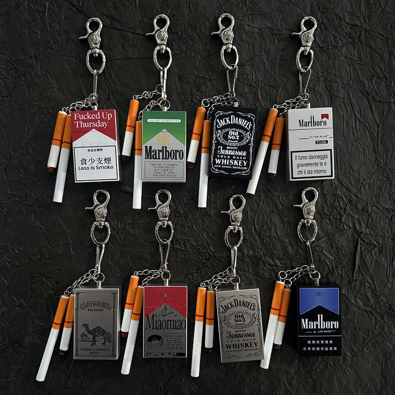 Portable Ashtray Waist Accessory, Cigarette Keychain Bag Charm