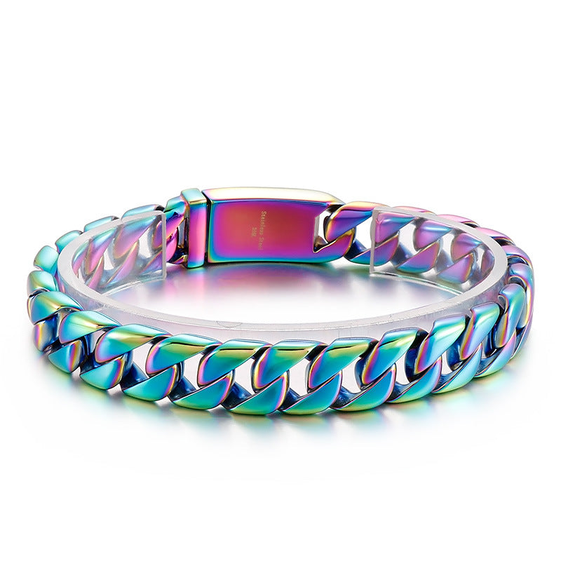 Minimalist titanium steel bracelet