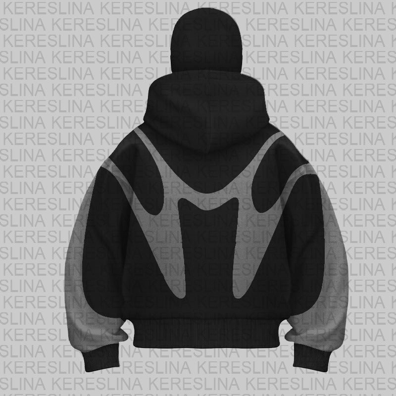 Y2K double-hooded hooded sweatshirt