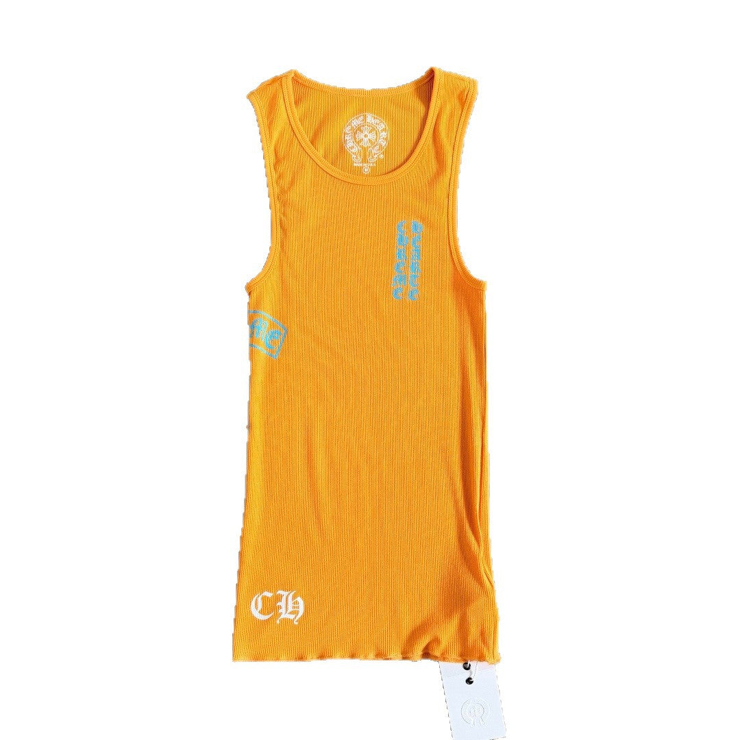 Chrome Hearts Yellow T-Style Printed Vest