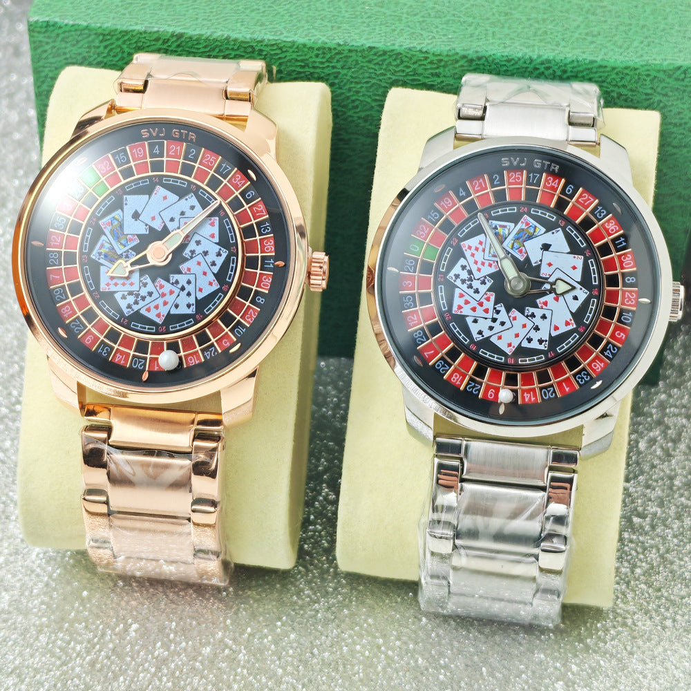 Rotary wheel quartz watch
