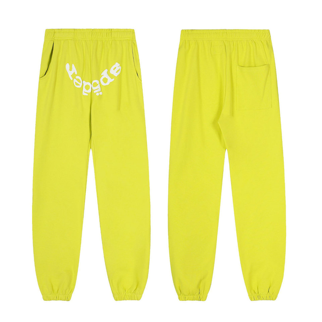 Sp5der555555 Spiderweb Foam Print Sweatshirt Set