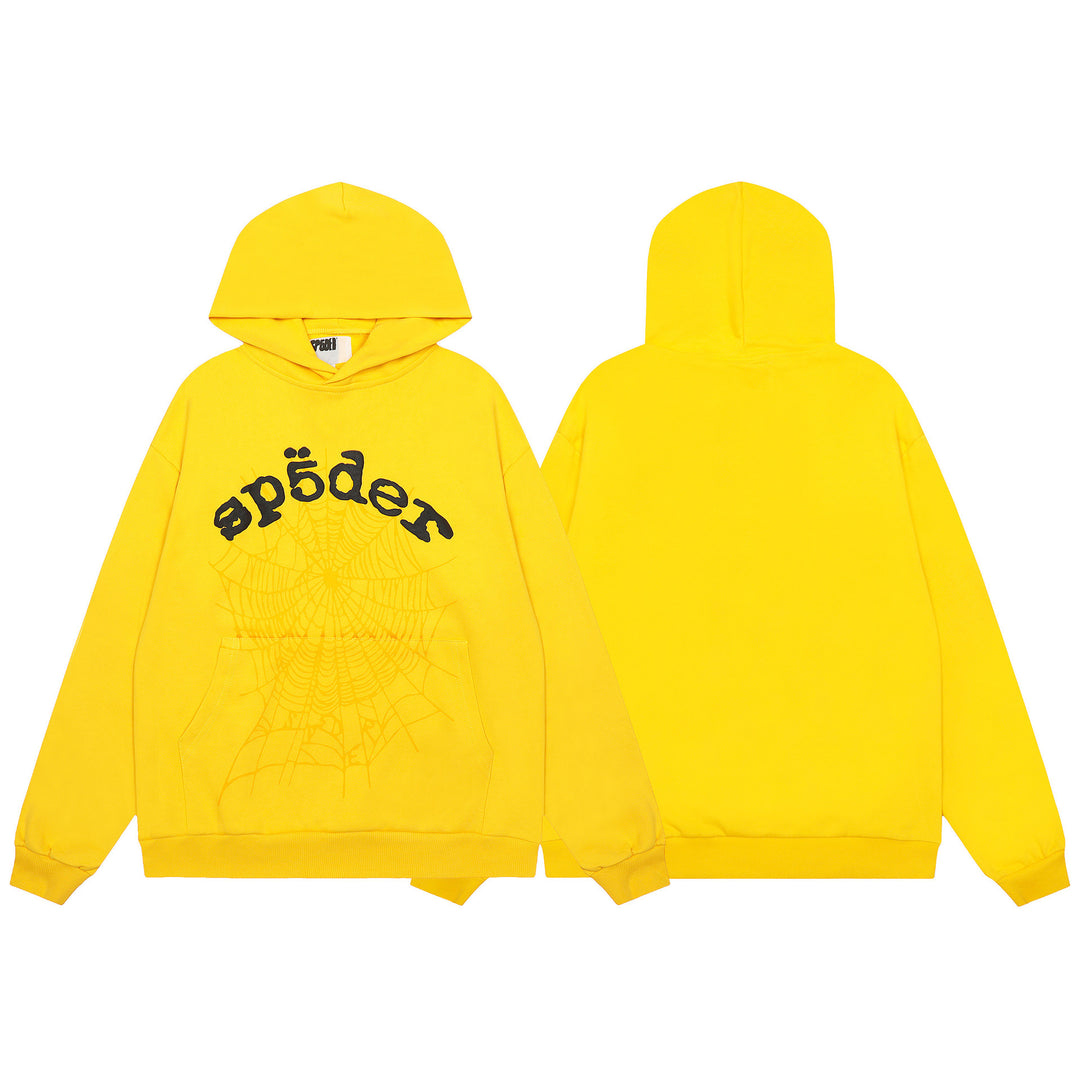 Sp5der555555 Spiderweb Foam Print Sweatshirt Set