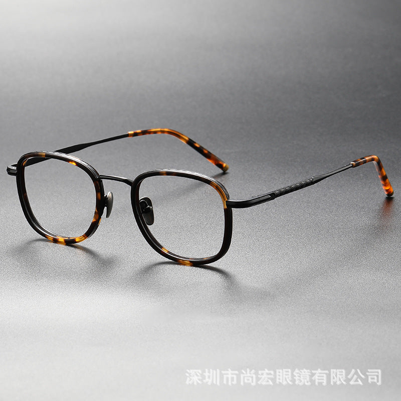 Full-frame square eyeglass frames for larger faces