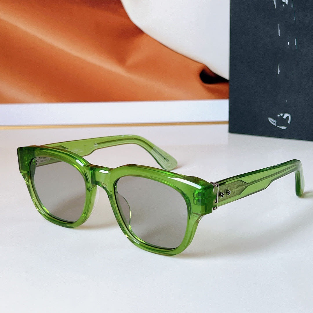 Chrome Hearts Round-Frame Sunglasses for Trendy Men