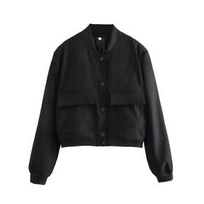 Large pocket short jacket