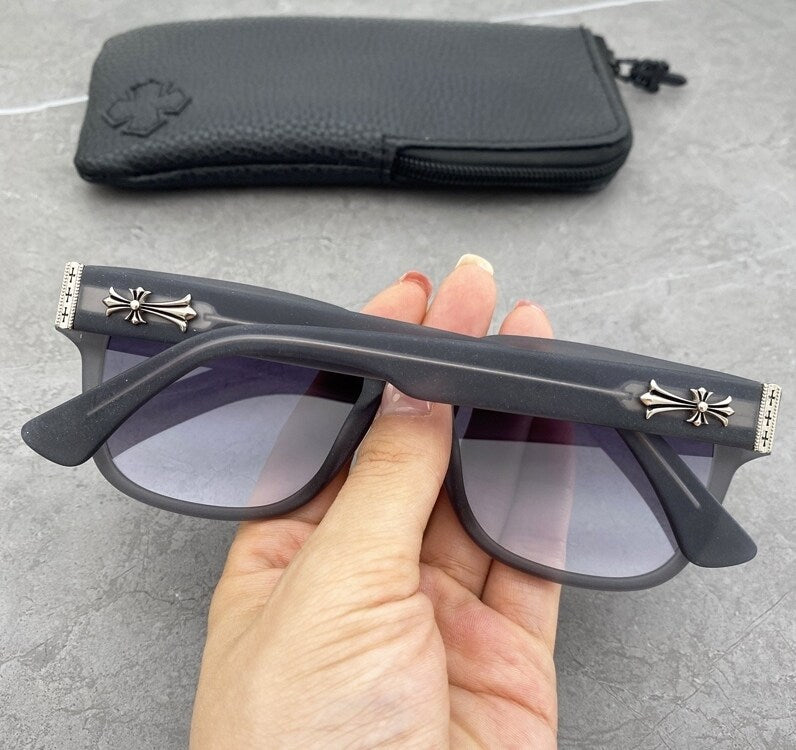 Chrome Hearts OFFICER Cross-decorated Sunglasses