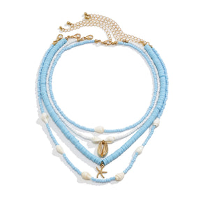 starfish necklace pearl shell necklace