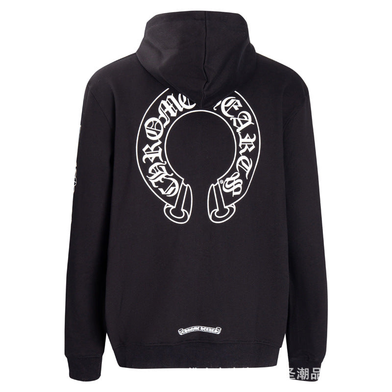 chrome hearts hoodie cardigan pure cotton